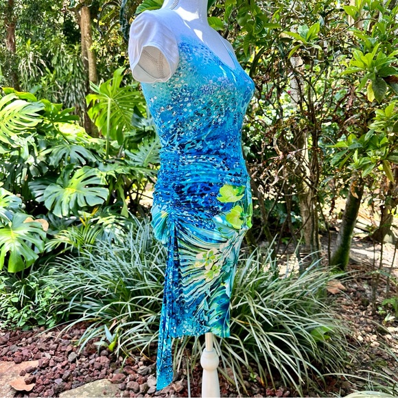 EUC Cache Summer Floral Print Dress - Picture 3 of 8